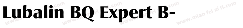 Lubalin BQ Expert B字体转换